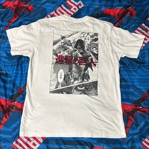 UNIQLO Attack on Titan Graphic & Embroidered Pocket Tee Shirt
